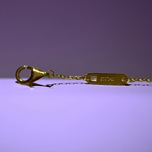 Rachel Zoe - Women's Sterling Silver plated Gold Heart 7” bracelet. - Picture 3 of 4